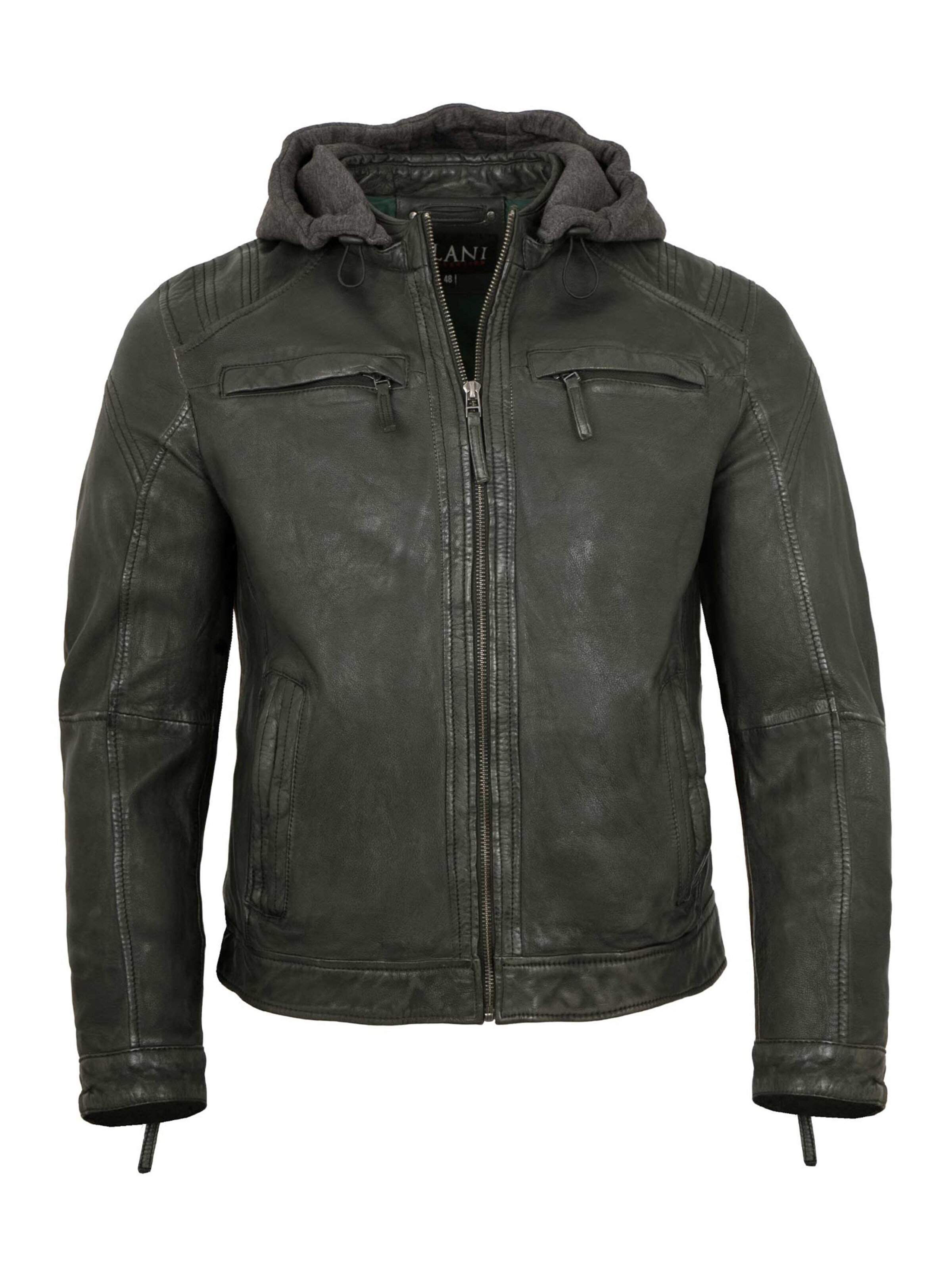 Jilani Between-Season Jacket 'Sandoko' in Green: front