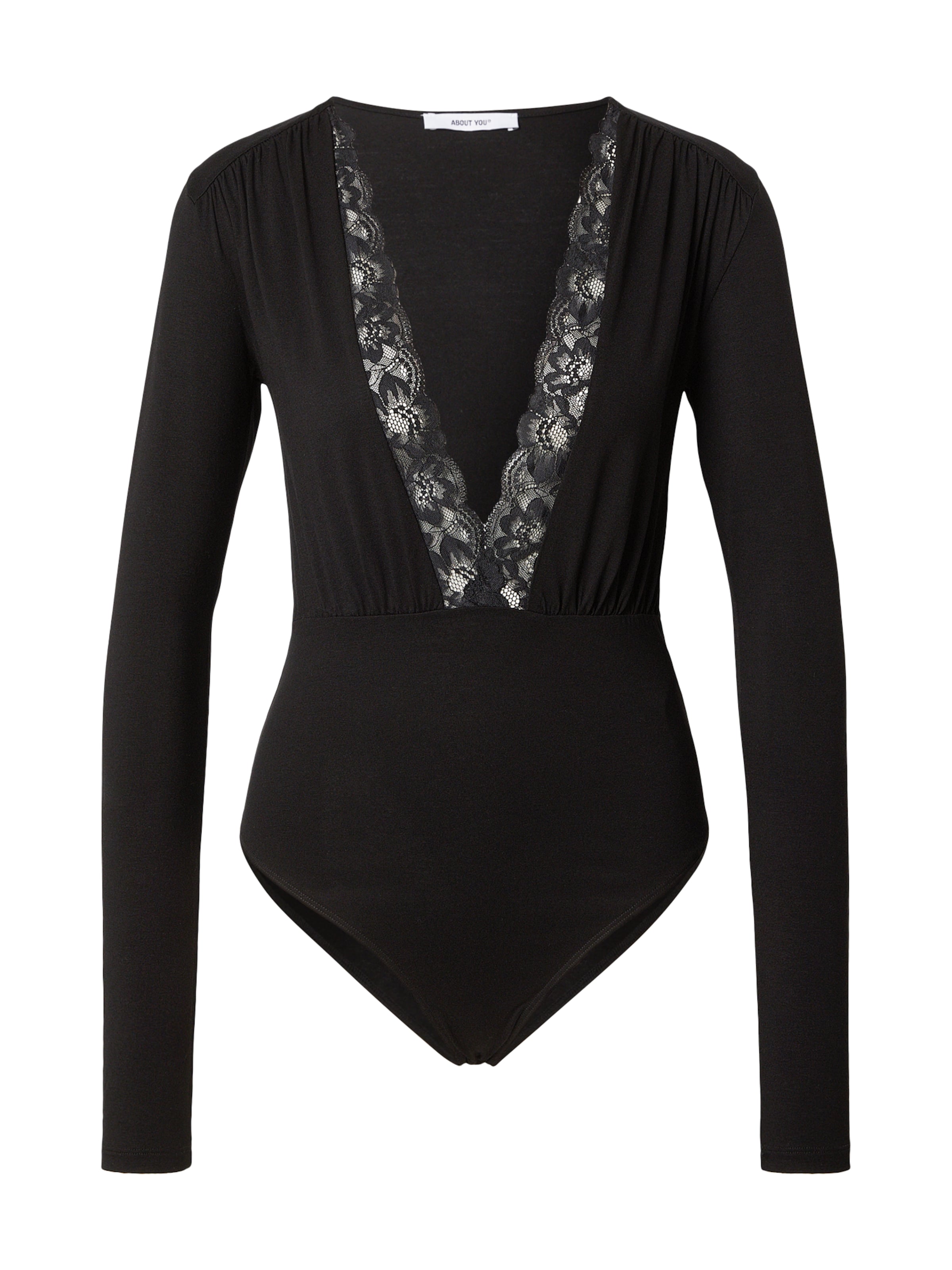 ABOUT YOU Shirt body 'Alena' in Zwart: voorkant