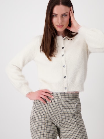 monari Gebreid vest in Beige: voorkant