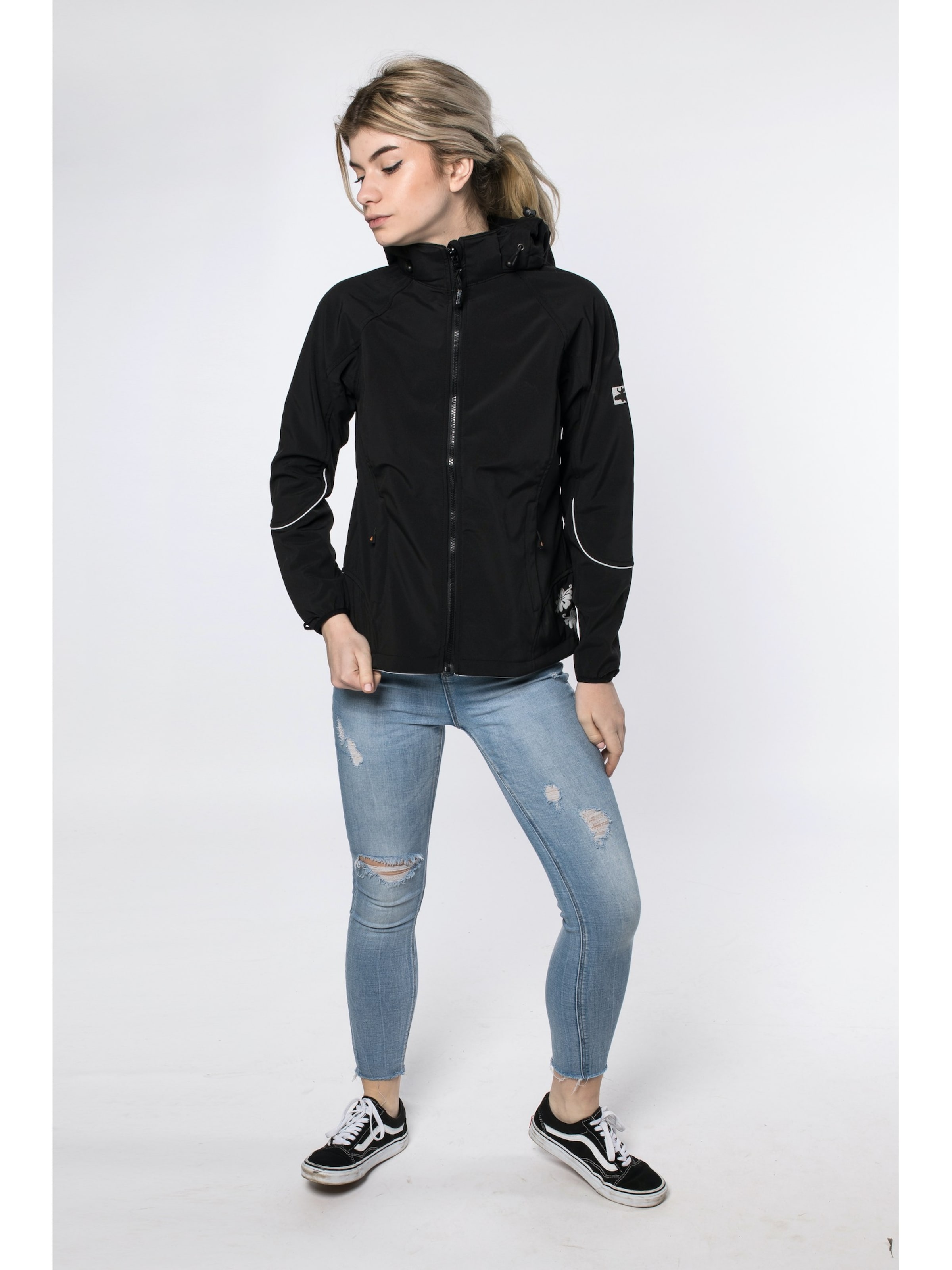 deproc Übergangsjacke 'NIGEL PEAK'‌‌‌ in Schwarz