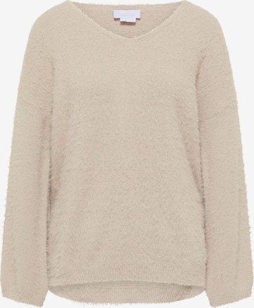usha WHITE LABEL Sweater in Beige: front