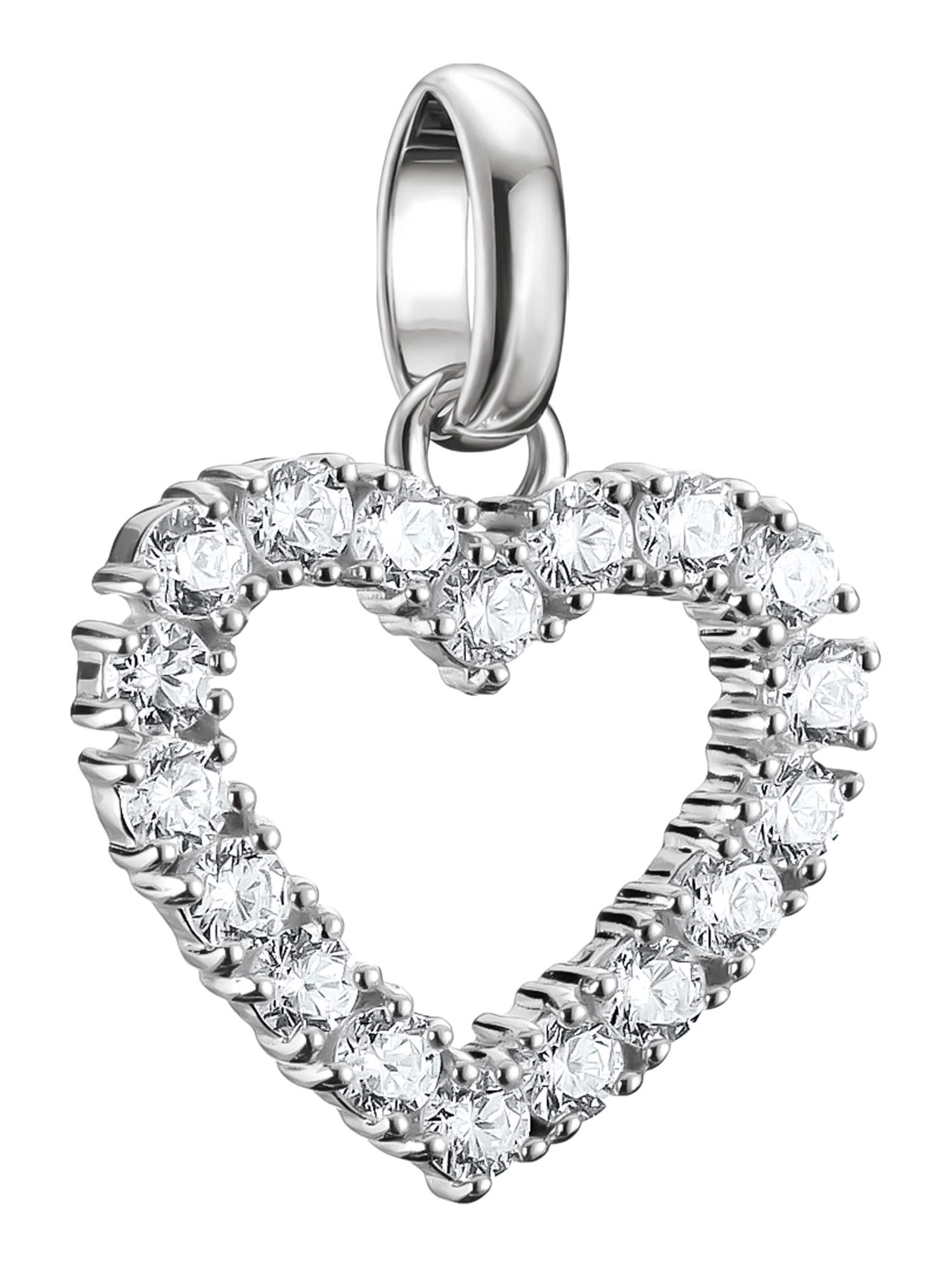 Thomas Sabo Anhänger 'Herz' in Silber: Vorderseite