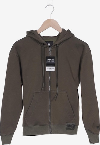 G-Star RAW Sweatshirt & Zip-Up Hoodie in S in Green: front