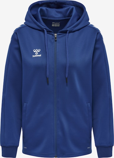 Hummel Sportssweatjakke i XXL i mørkeblå / hvid, Produktvisning
