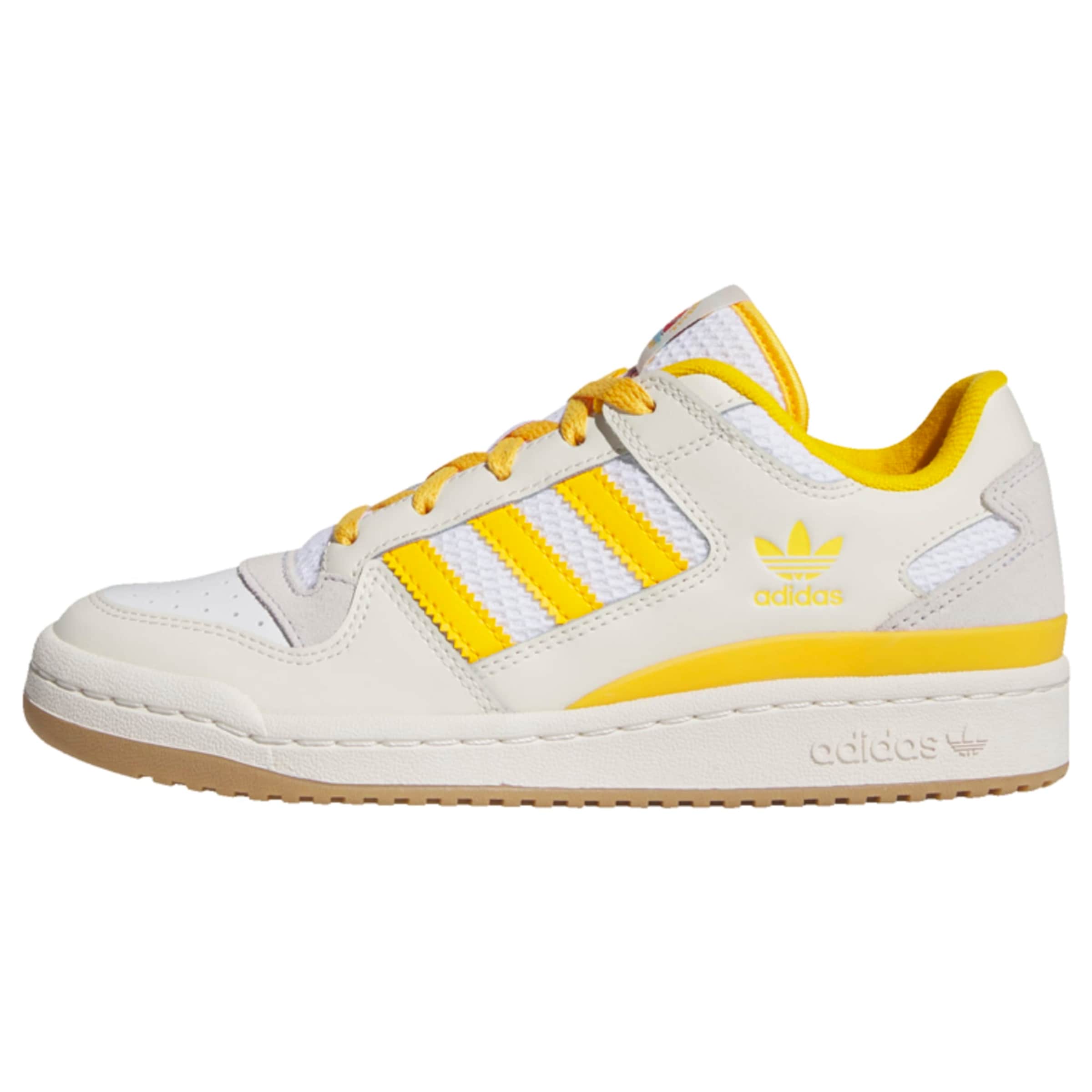 Baskets basses 'Forum Low' ADIDAS ORIGINALS en blanc : devant
