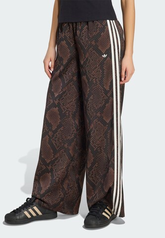 Wide Leg Pantalon ADIDAS ORIGINALS en marron : devant
