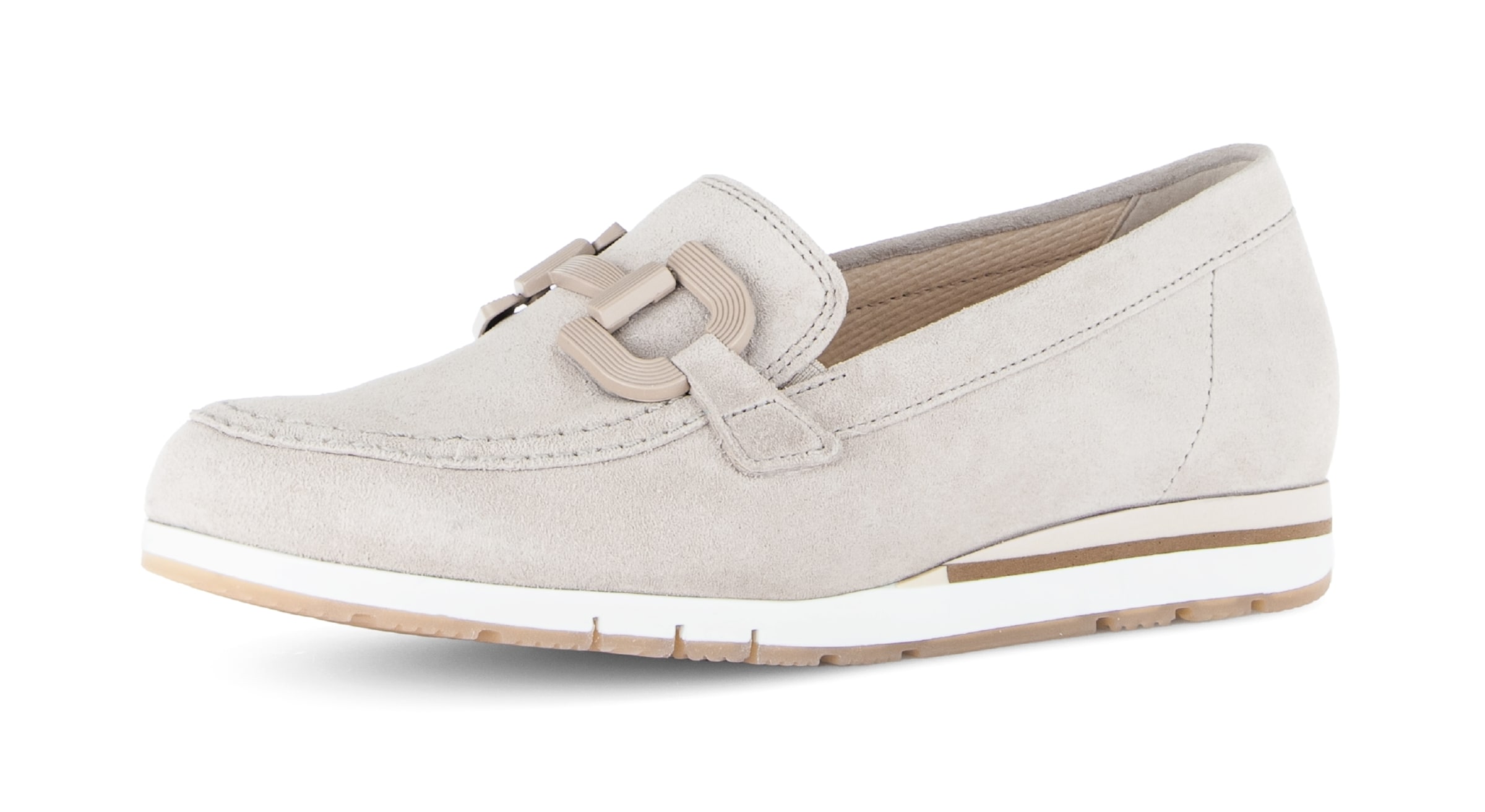 GABOR Classic Flats in Beige: front