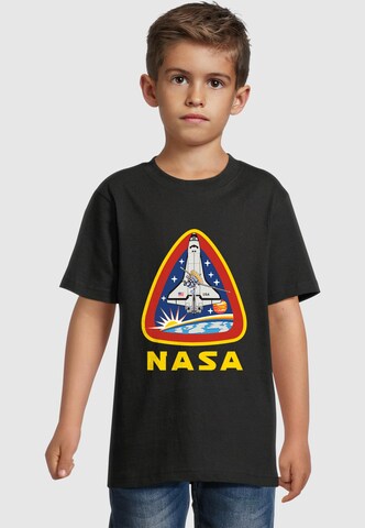 Merchcode T-Shirt 'NASA - Lift Off' in Schwarz: Vorderseite