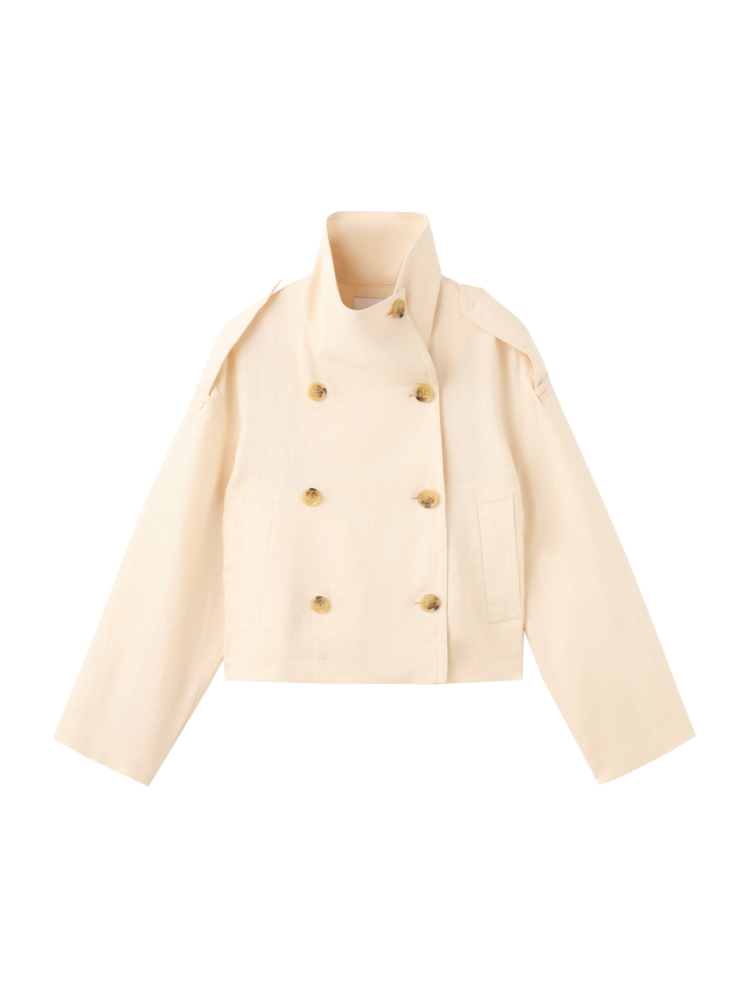 MANGO Manteau mi-saison 'Cala' en crème, Vue avec produit