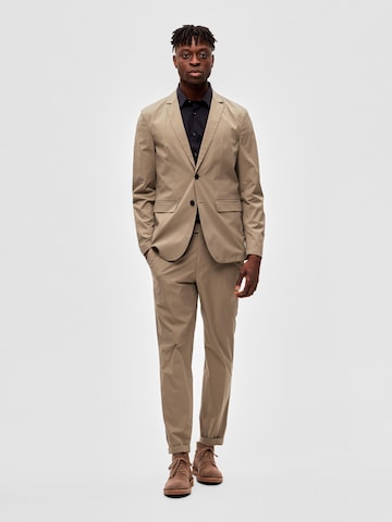 SELECTED HOMME Slim fit Suit Jacket 'Fremont' in Beige