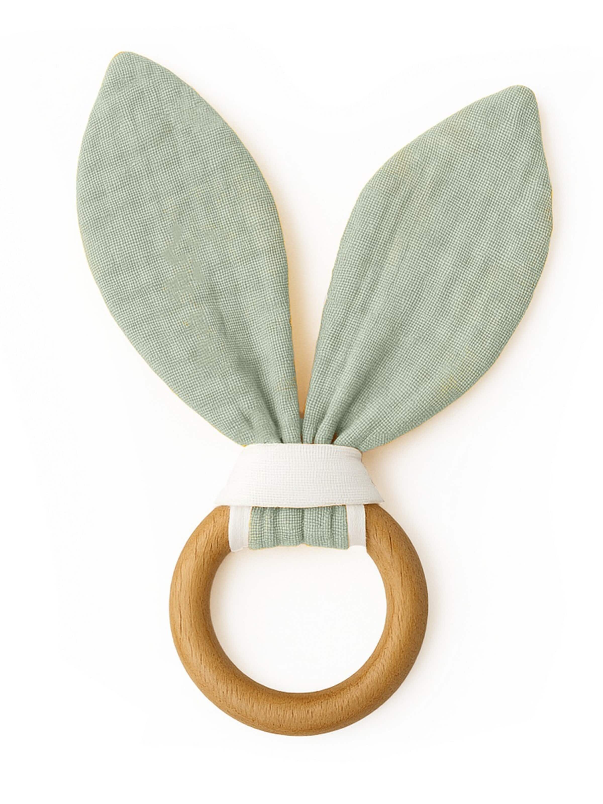 Bijou 'Teething' PAPATE en vert : devant