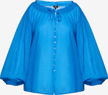 DreiMaster Klassik Bluse in Blau: predná strana