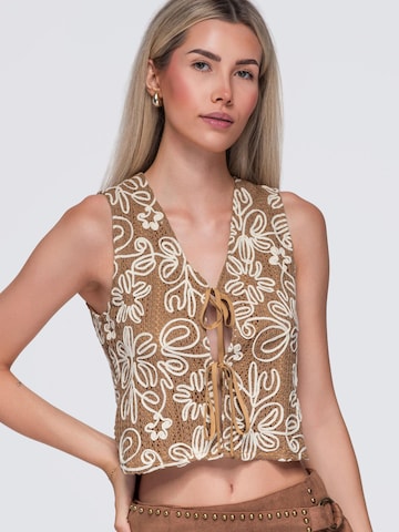 Gilet Ombre en beige