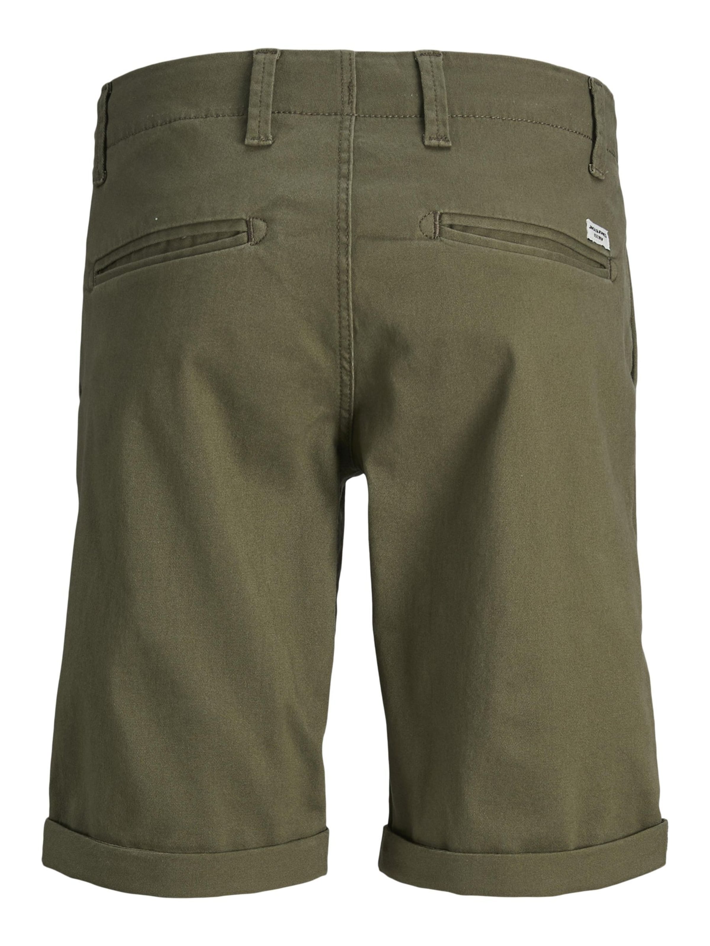 Jack & Jones Junior Regular Trousers 'JPSTDavid' in Green
