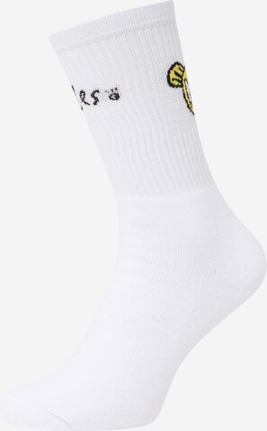 Smiles Къси чорапи 'Aras' в бяло: отпред