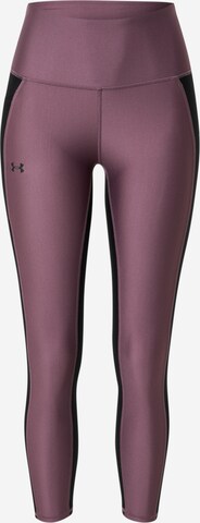 Skinny Pantalon de sport UNDER ARMOUR en violet : devant