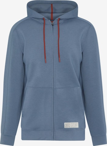 Born Living Yoga Sweat jacket 'Biafra' in Blue: front