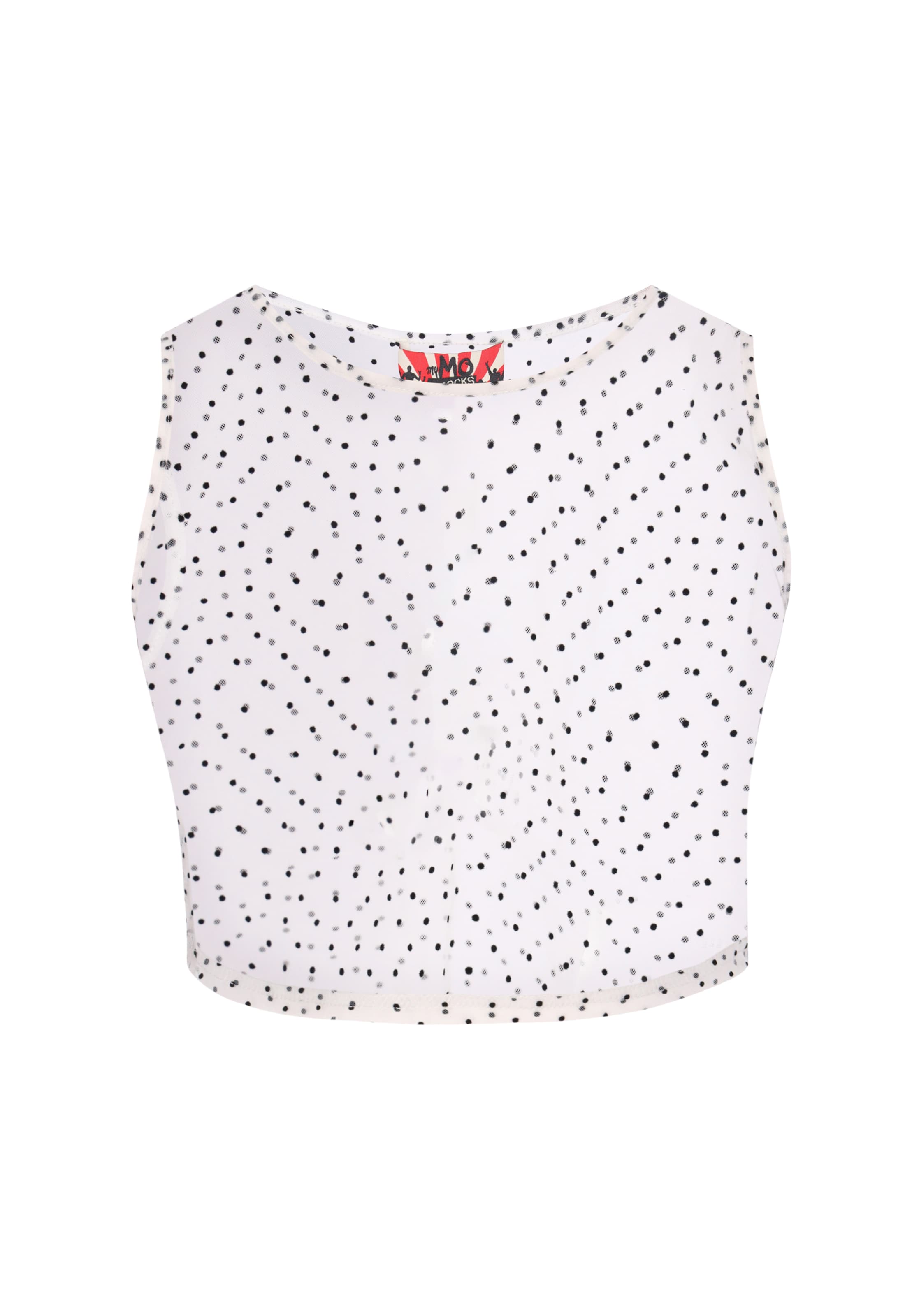 myMo ROCKS Top 'Rock' in Zwart: voorkant