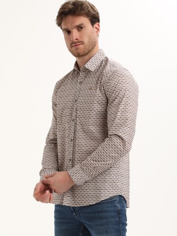 Gabbiano Shirt 'modern' in Brown