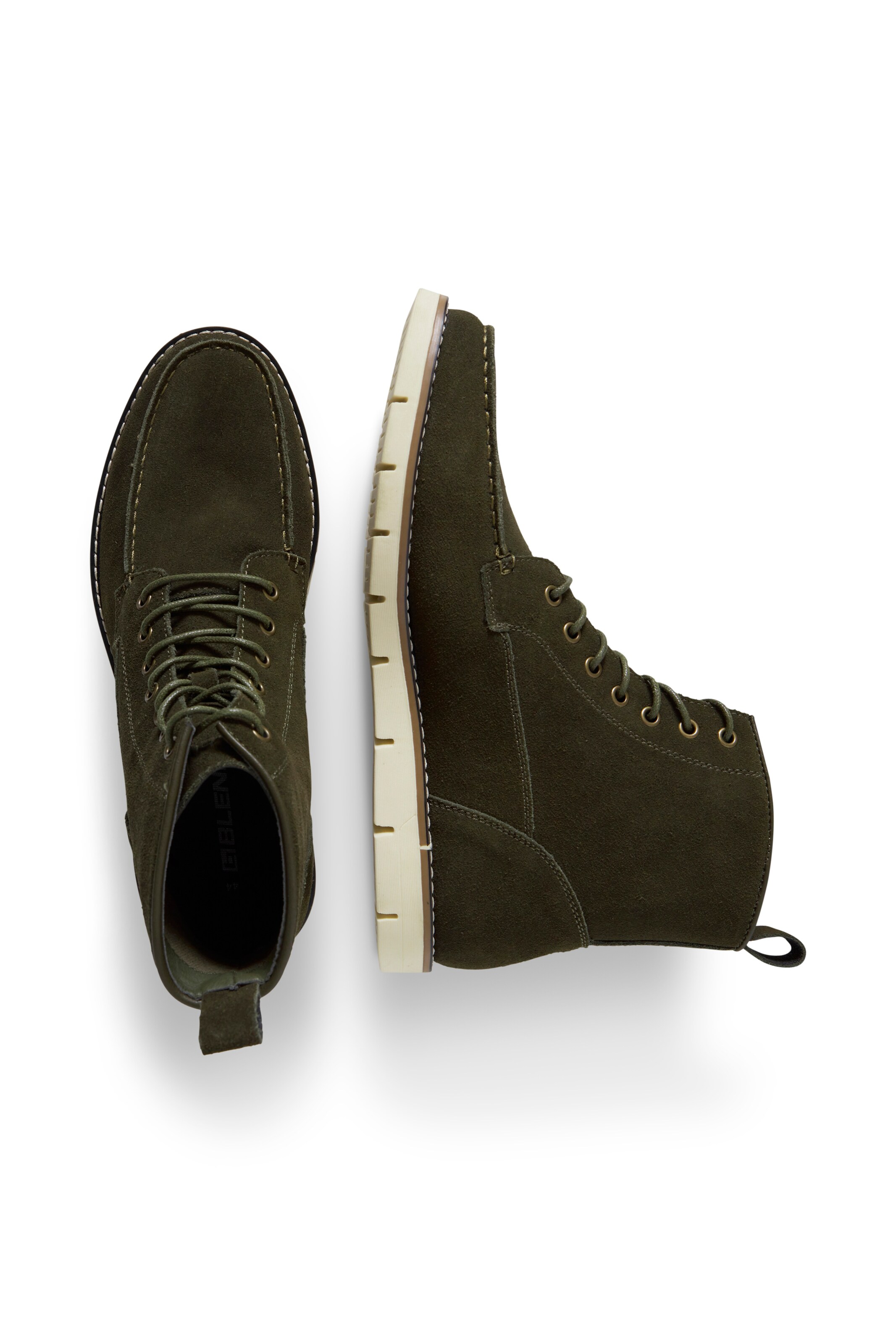 Bottines à lacets BLEND en vert