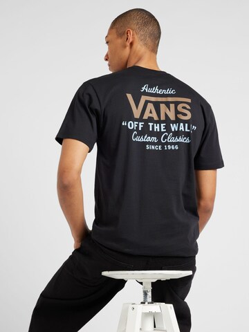 T-Shirt VANS en noir : devant