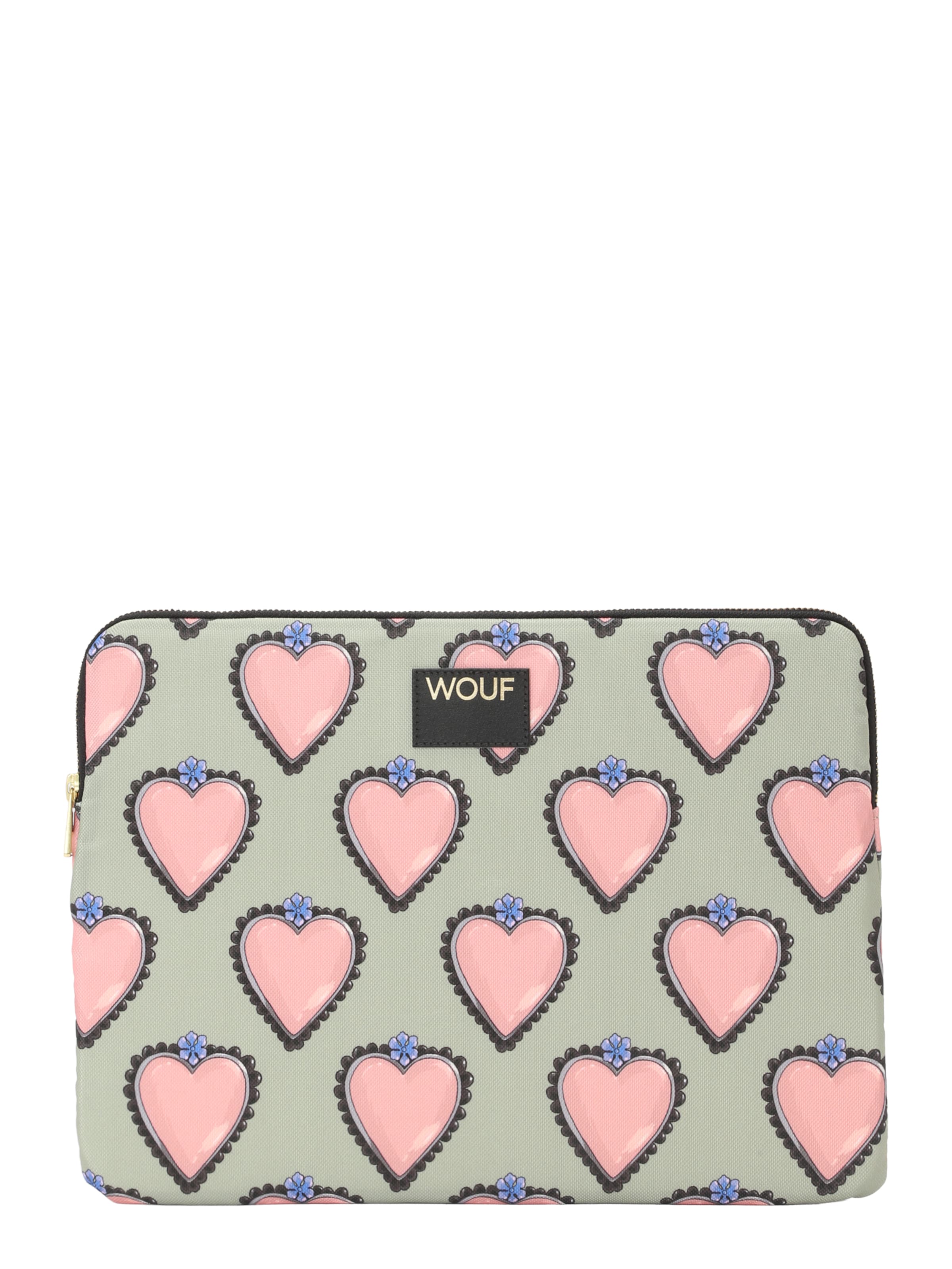 Borsa per laptop 'Daily' di Wouf in verde: frontale