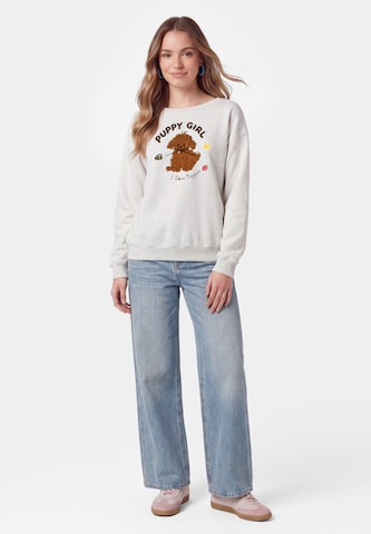 Sweat-shirt MYMO en blanc : devant