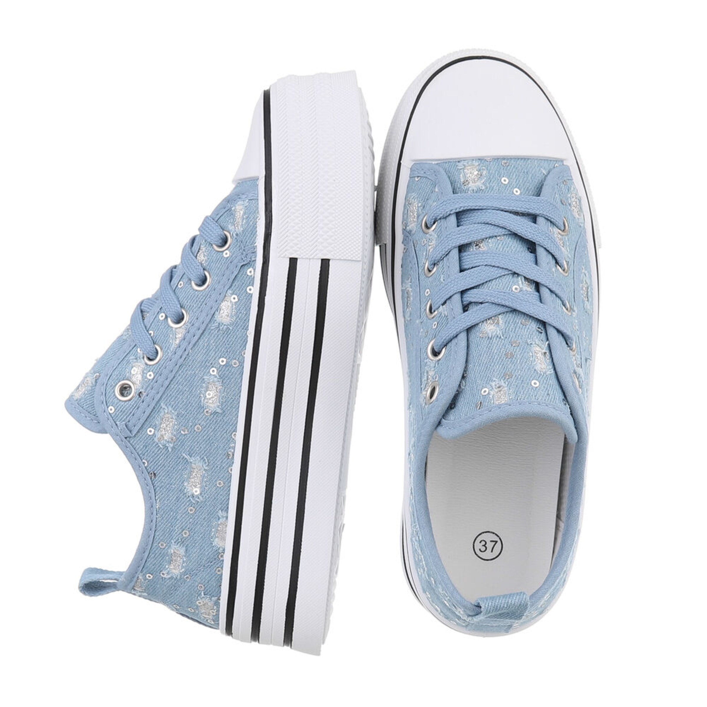 Ital-Design Sneaker in Blau