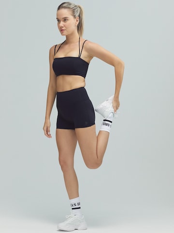 DRILLS Apparel Bandeau Sport bh 'ACTIVE DRILLS Bandeau Bra Black' in Zwart