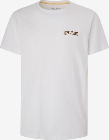 T-Shirt 'RONSON' Pepe Jeans en blanc : devant