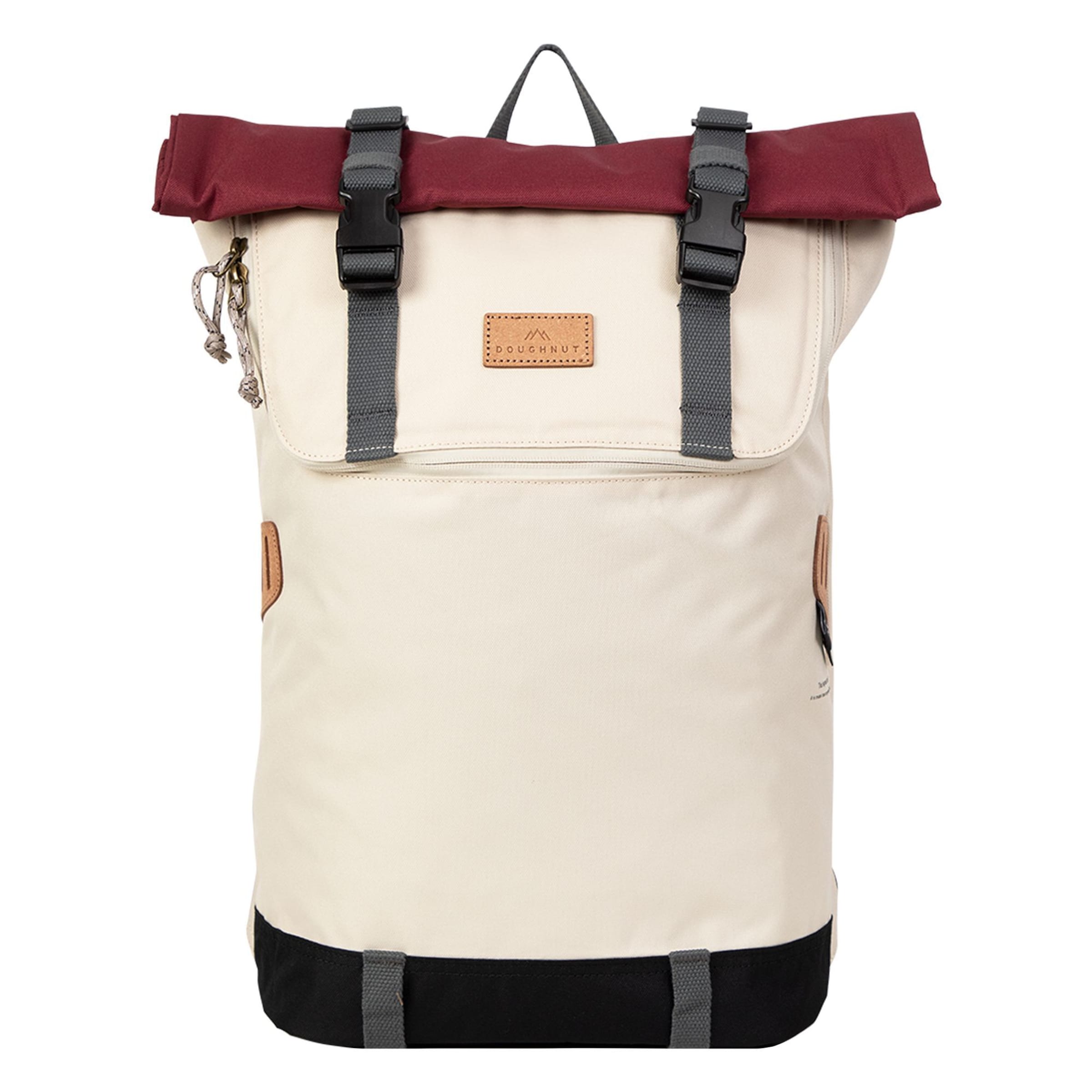 Doughnut Backpack in Beige: front