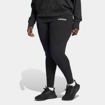 ADIDAS SPORTSWEAR Skinny Sports trousers 'Essentials' in Black: front