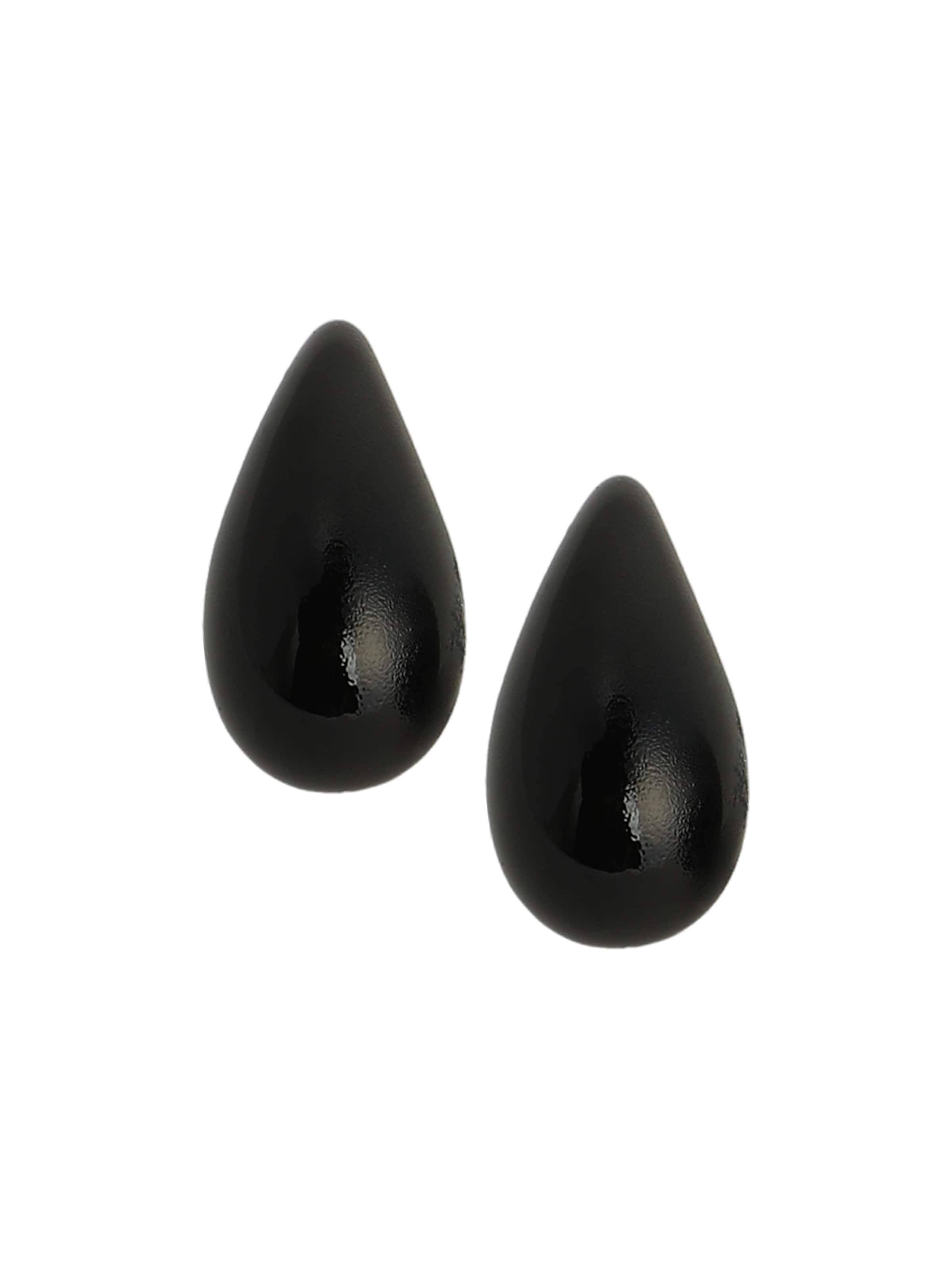 SOHI Örhängen 'Ondrea' i svart: framsida