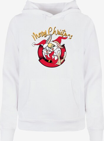 Felpa 'Looney Tunes - Lola Merry Christmas' di ABSOLUTE CULT in bianco: frontale