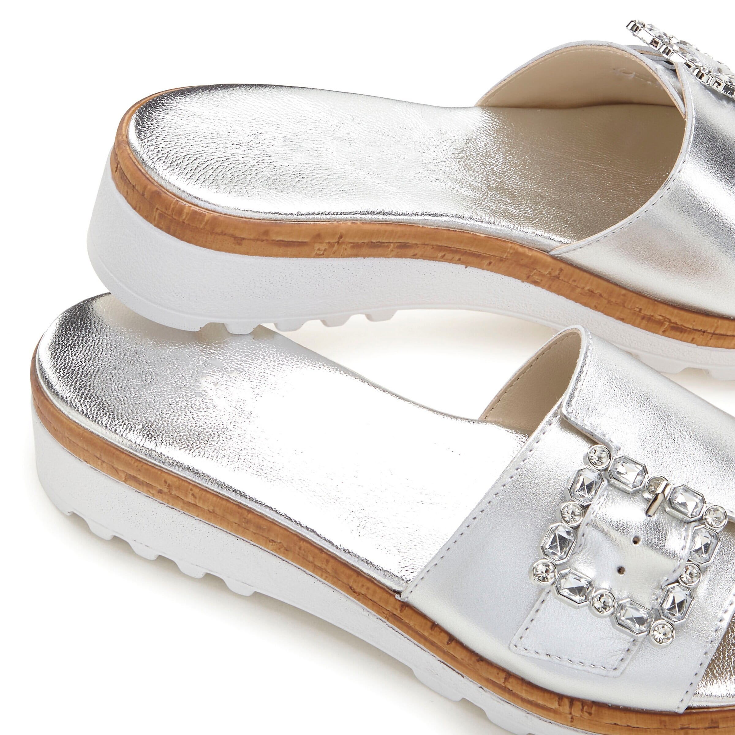 VIVANCE Pantolette in Silber