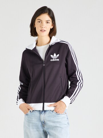ADIDAS ORIGINALS - Sudadera con cremallera 'BECKENBAUER' en negro: frente
