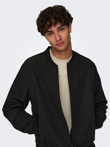 Veste mi-saison 'LEON' Only & Sons en noir