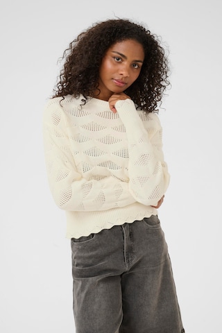 Kaffe Pullover i hvid: forside