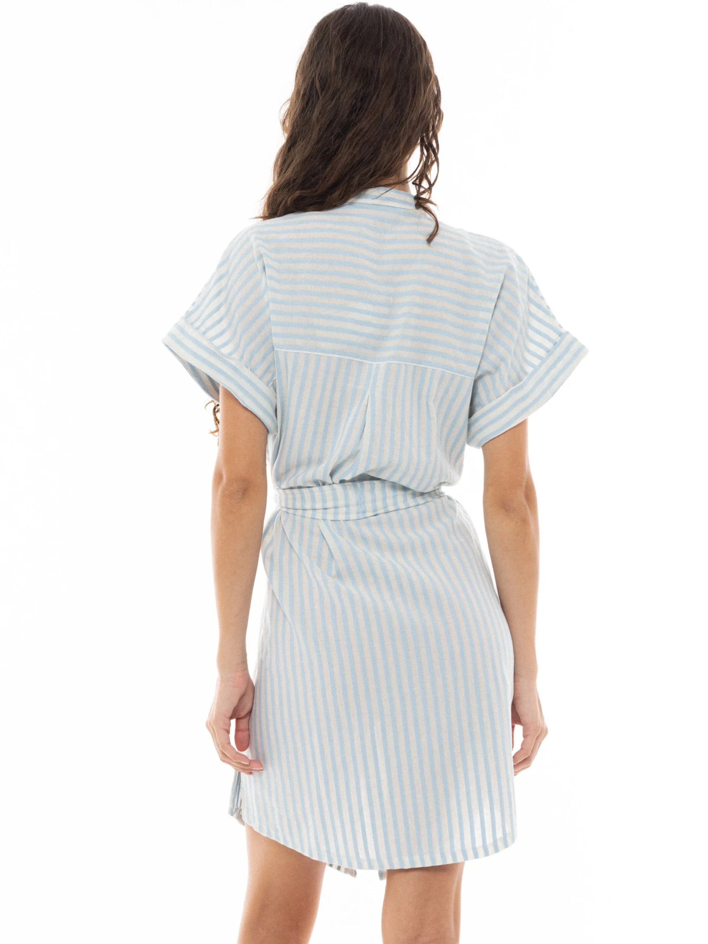 Robe d’été 'BEACHWEAR STRIPE PAL' Pink Label en bleu