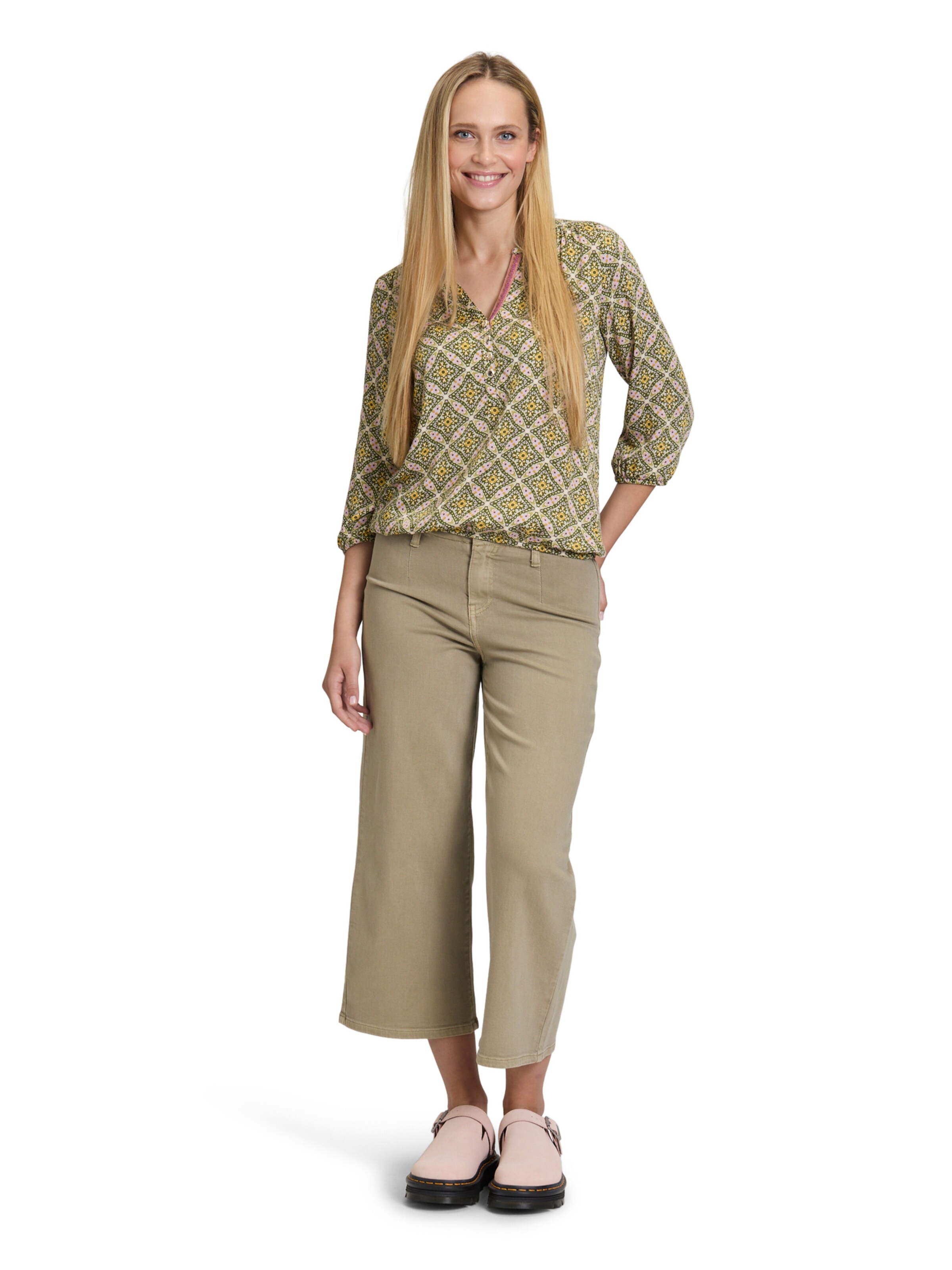 Cartoon Bluse in Grün