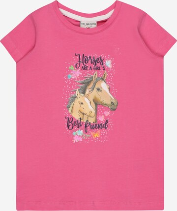 SALT AND PEPPER T-Shirt in Pink: predná strana