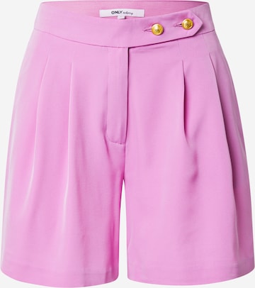 ONLY - Pantalón plisado en lila: frente