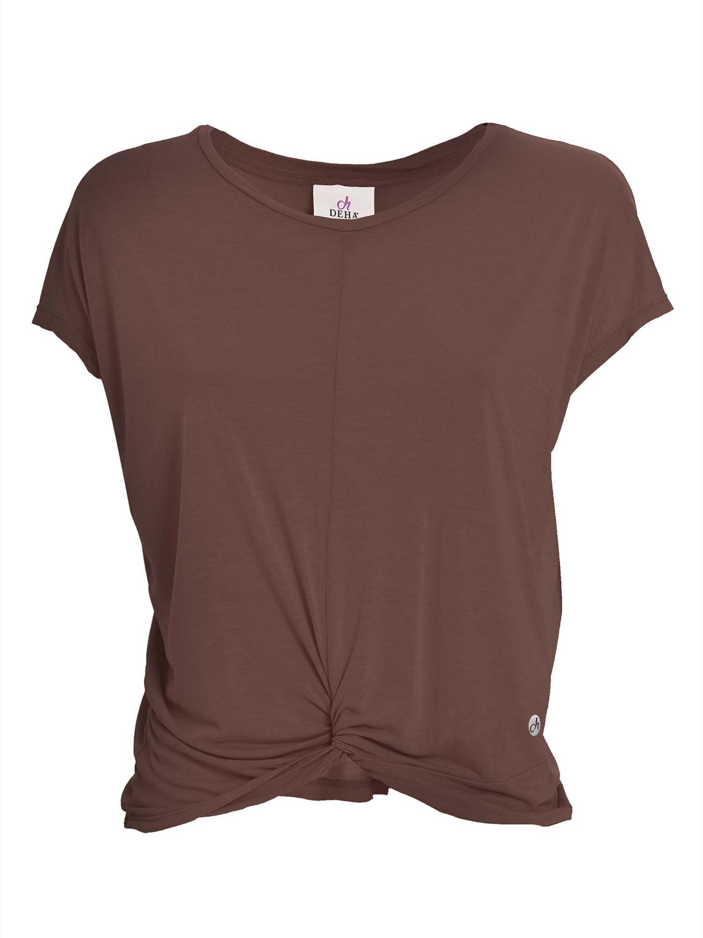 Maglietta di DEHA in marrone: frontale