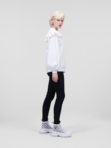 Karl Lagerfeld Μπλούζα φούτερ σε λευκό