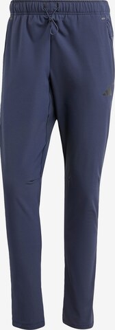 Coupe slim Pantalon de sport ADIDAS PERFORMANCE en bleu : devant