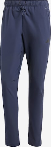 ADIDAS PERFORMANCE Workout Pants in Blue: front