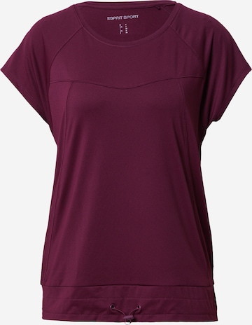 ESPRIT Funkční tričko – červená: přední strana