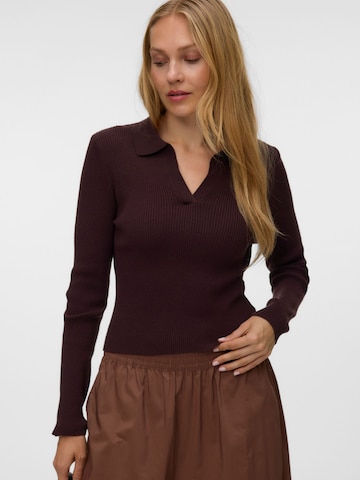VERO MODA - Jersey 'VMAlberta' en marrón: frente