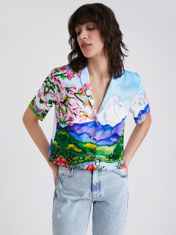 Desigual Bluse in Blau: predná strana