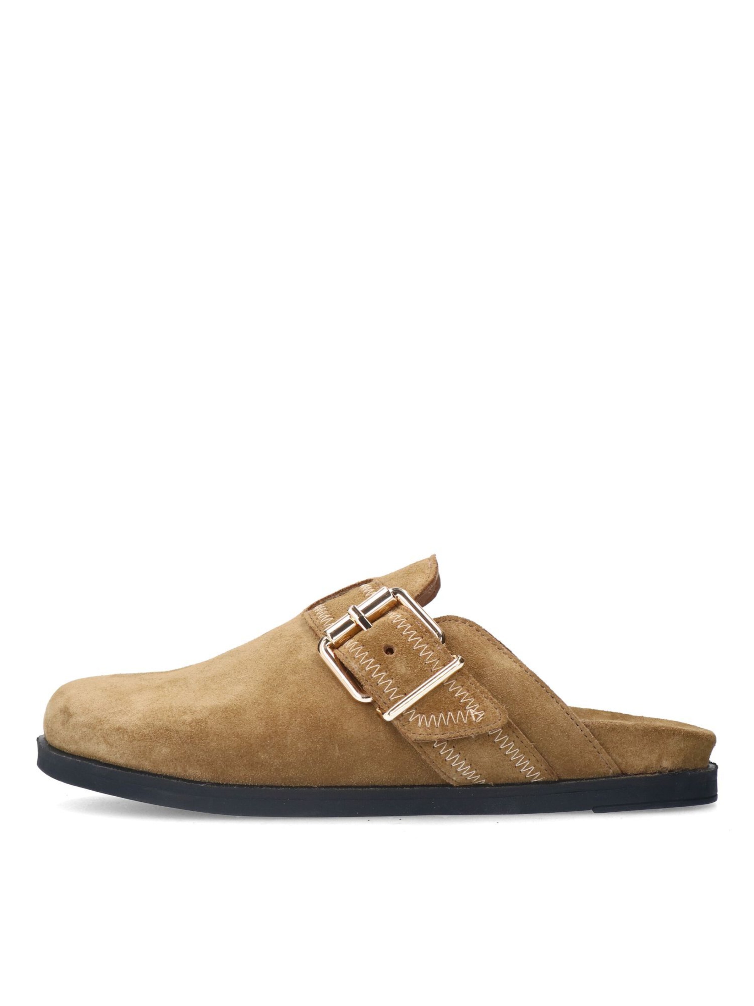 MANFIELD Mules in Grey